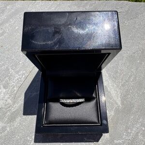 Genuine ✅ 14k WG 1.40 ctw Full French Pave Diamond Eternity Ring Size 9✨